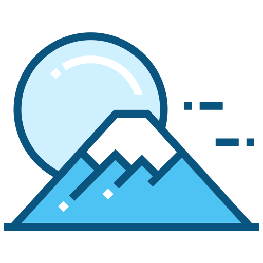 Гора Фудзи Generic Blue иконка