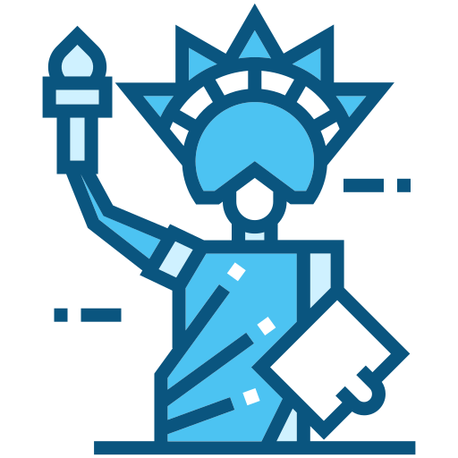 vrijheidsbeeld Generic Blue icoon