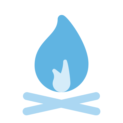 キャンプファイヤー Generic Blue icon