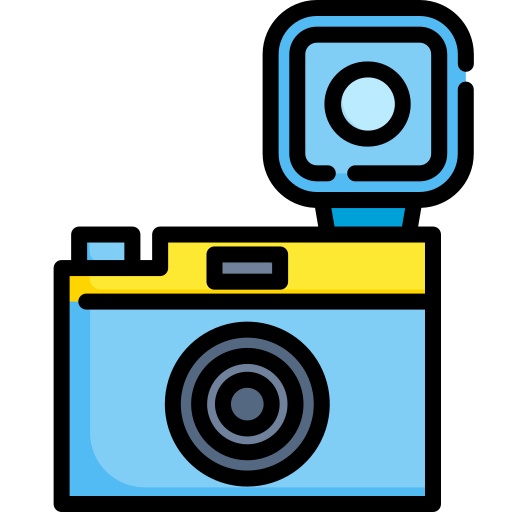 cámara fotográfica Kosonicon Lineal color icono