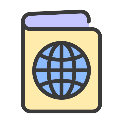 Pasaporte Generic Outline Color icono