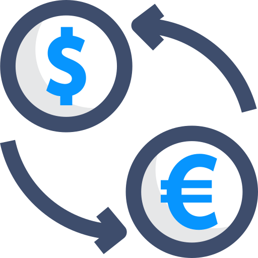 cambio de dinero SBTS2018 Blue icono