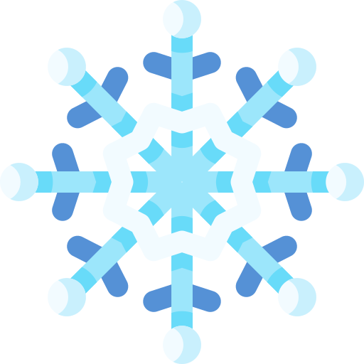 sneeuwvlokken Special Flat icoon