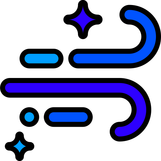 Wind Generic Outline Color icon