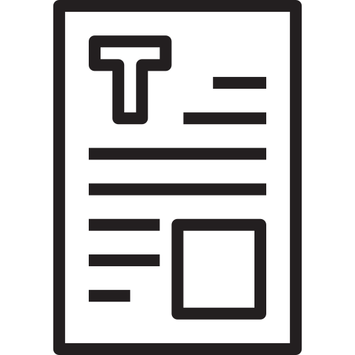 Document Generic Detailed Outline icon