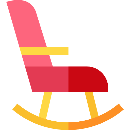 fauteuil à bascule Basic Straight Flat Icône