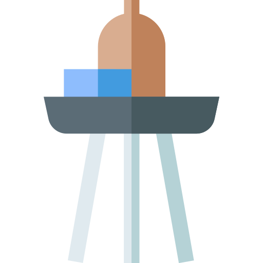 table Basic Straight Flat Icône