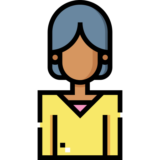 Woman Detailed Straight Lineal color icon