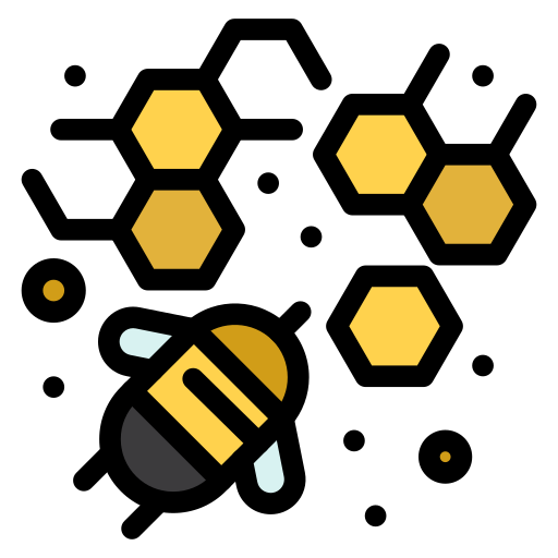 pszczoła Flatart Icons Lineal Color ikona