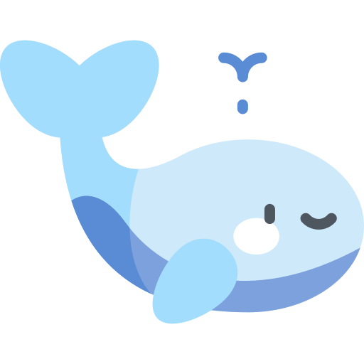 고래 Kawaii Flat icon