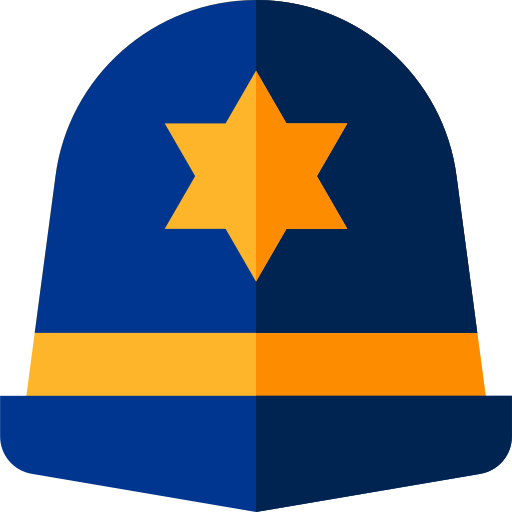 polizei Basic Straight Flat icon