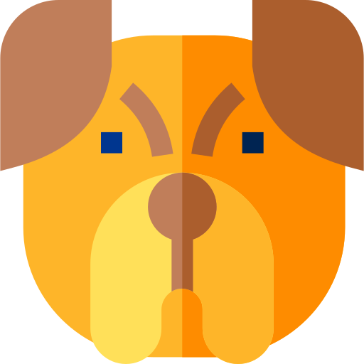 Bulldog Basic Straight Flat icon