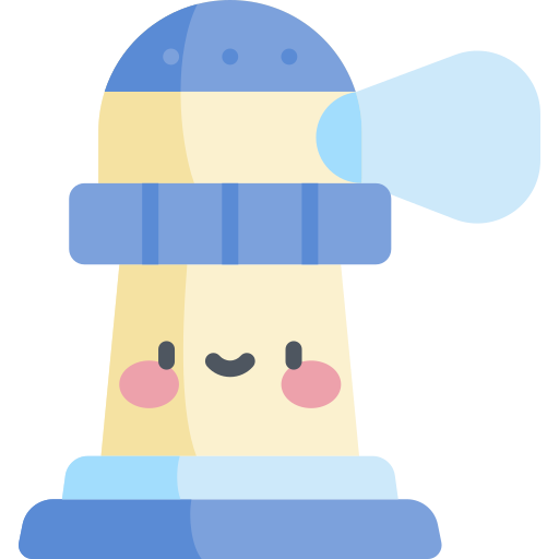 Lighthouse Kawaii Flat icon