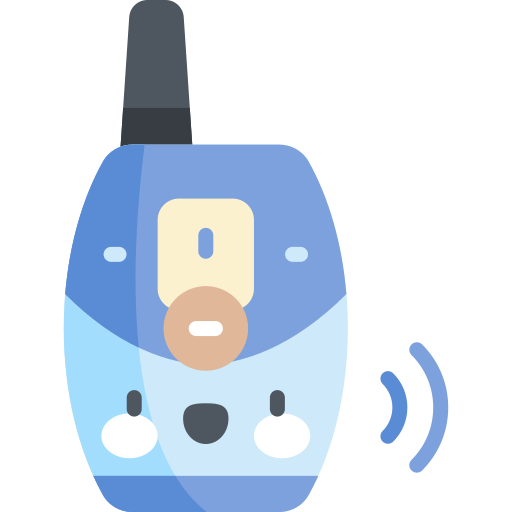 walkie talkie Kawaii Flat icon
