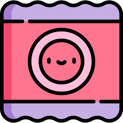 preservativo Kawaii Lineal color icona