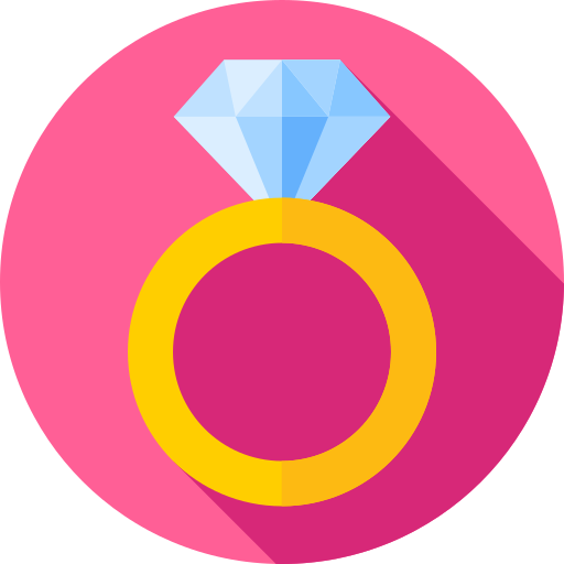diamant-ring Flat Circular Flat icon