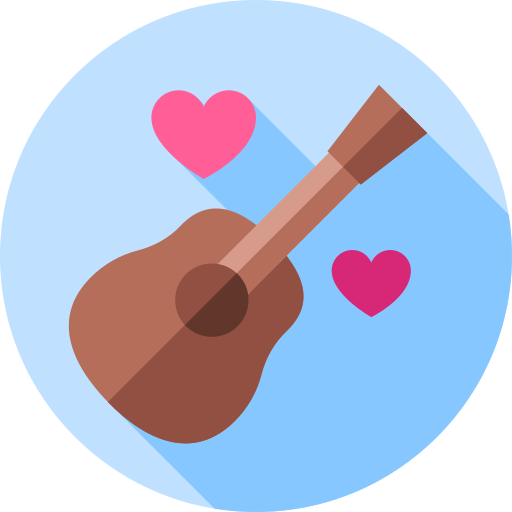 gitarre Flat Circular Flat icon