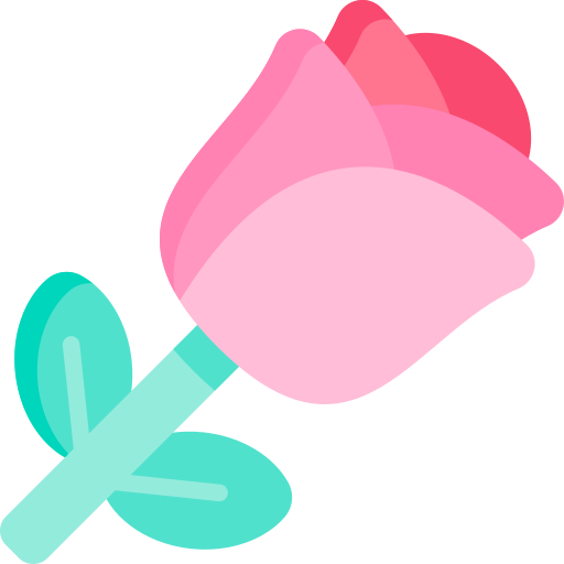 薔薇 Kawaii Flat icon