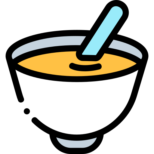 Oatmeal Detailed Rounded Lineal color icon