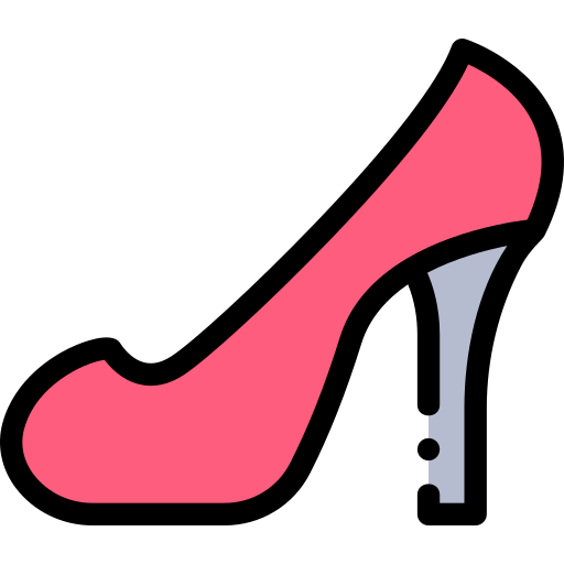 high heels Detailed Rounded Lineal color icon