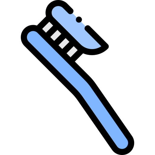 Toothbrush Detailed Rounded Lineal color icon