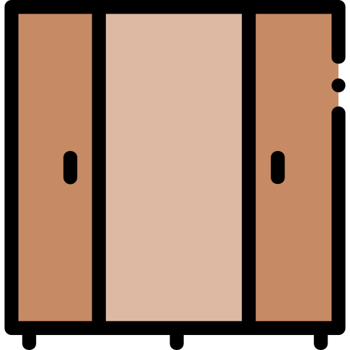 Wardrobe Detailed Rounded Lineal color icon