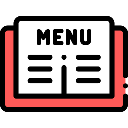 menu Detailed Rounded Lineal color ikona
