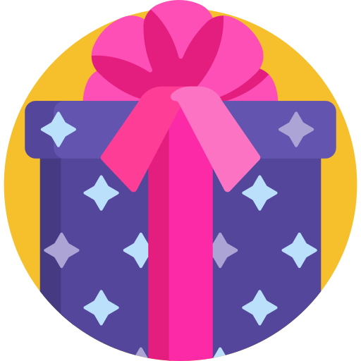 Giftbox Detailed Flat Circular Flat icon