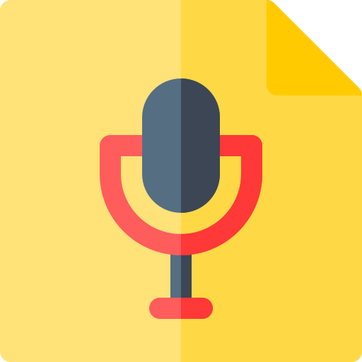 Voice message Basic Rounded Flat icon