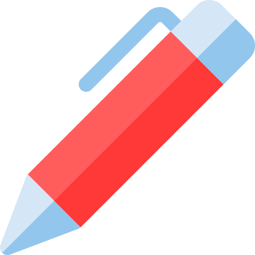 stylo à bille Basic Rounded Flat Icône