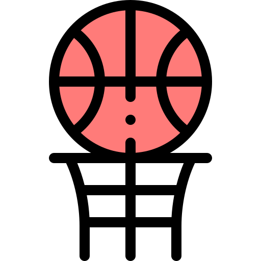 koszykówka Detailed Rounded Lineal color ikona