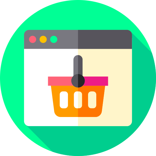 Онлайн шоппинг Flat Circular Flat иконка