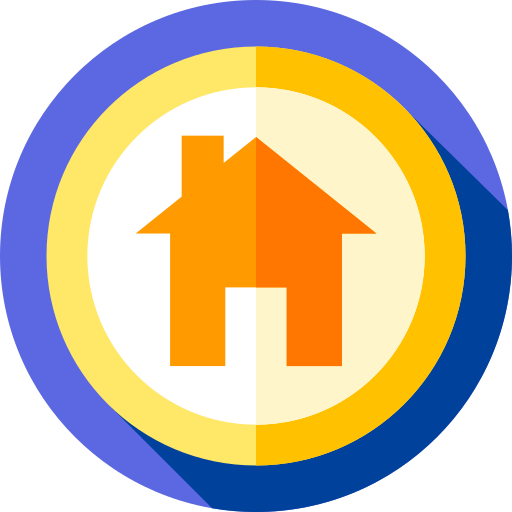 Дом Flat Circular Flat иконка