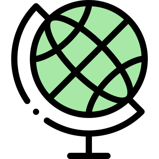 지구 지구 Detailed Rounded Lineal color icon