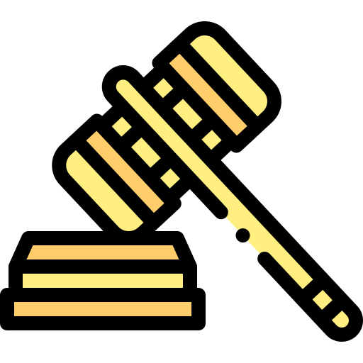 판사 Detailed Rounded Lineal color icon