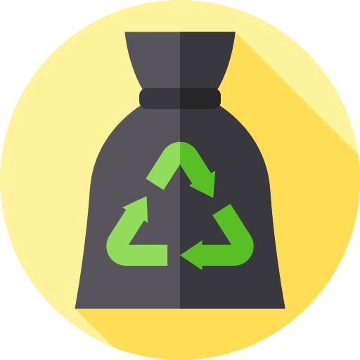 recyceln Flat Circular Flat icon