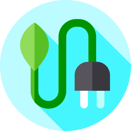 energía verde Flat Circular Flat icono