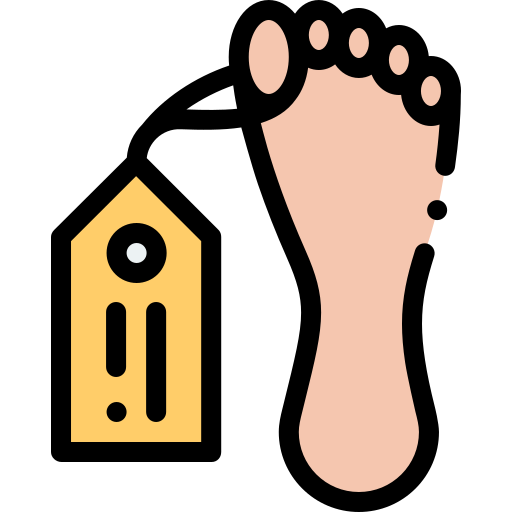 Палец на ноге Detailed Rounded Lineal color иконка