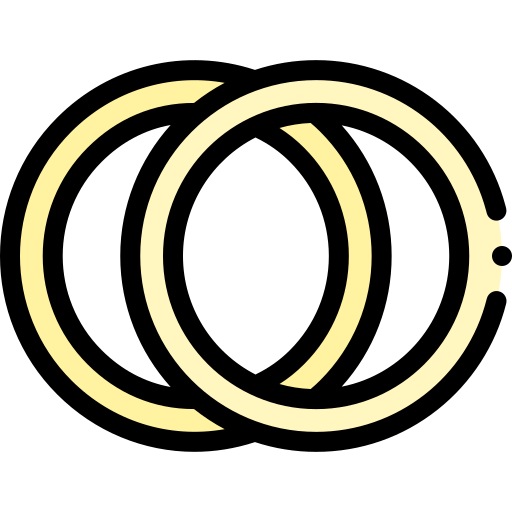 Rings Detailed Rounded Lineal color icon