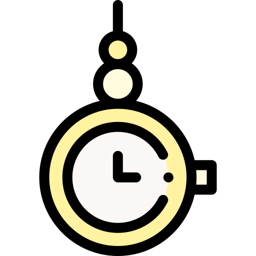 reloj de bolsillo Detailed Rounded Lineal color icono