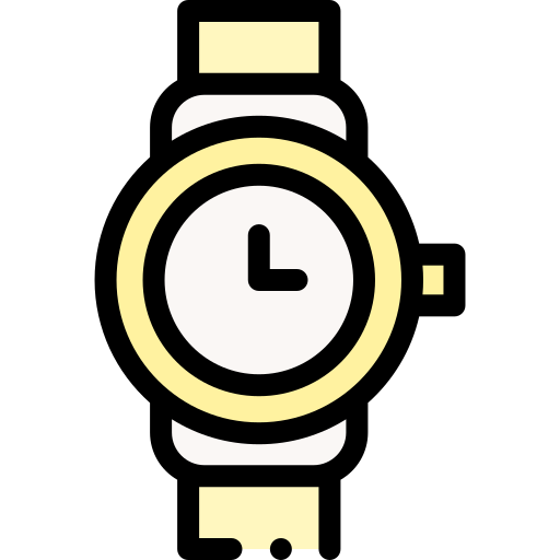 reloj Detailed Rounded Lineal color icono