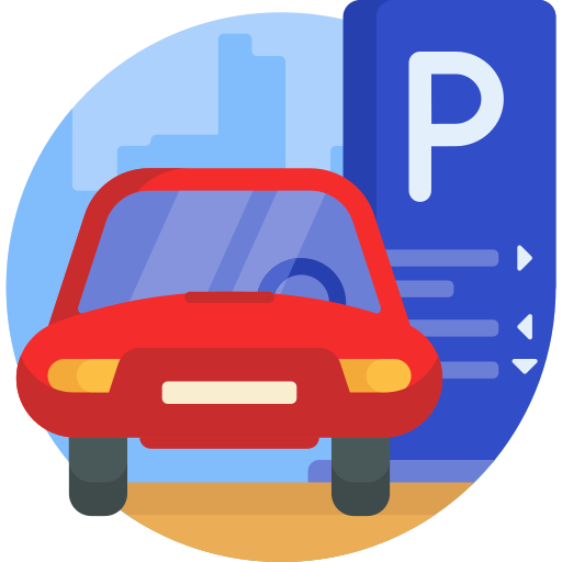 estacionamiento Detailed Flat Circular Flat icono