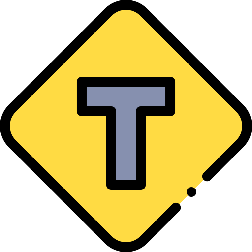 t-kreuzung Detailed Rounded Lineal color icon