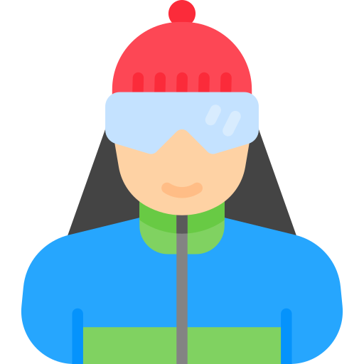Skier Special Flat icon