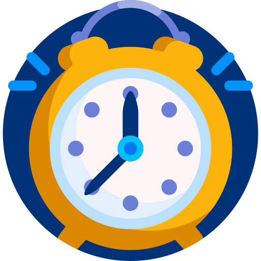 Alarm clock Detailed Flat Circular Flat icon
