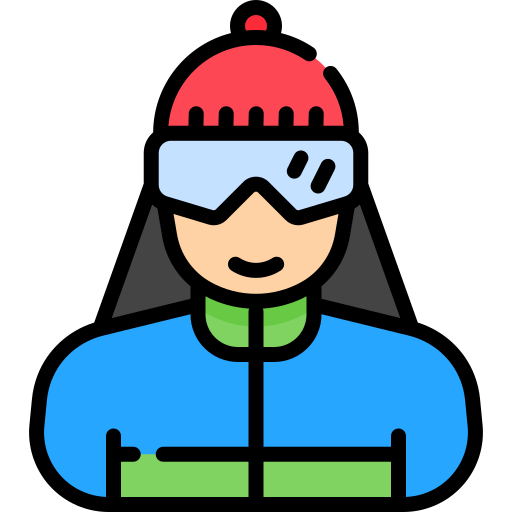 Skier Special Lineal color icon