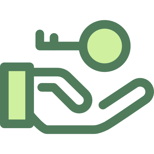 schlüssel Monochrome Green icon