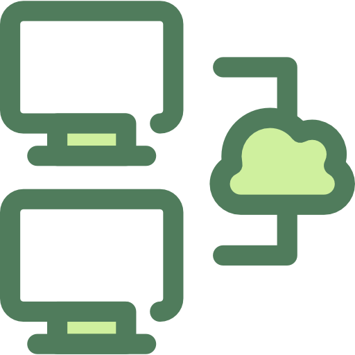 Networking Monochrome Green icon