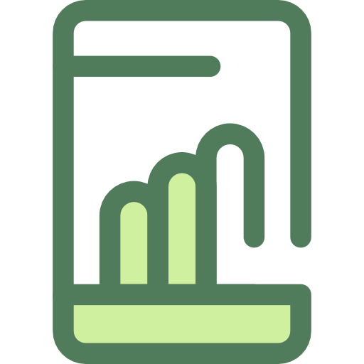smartphone Monochrome Green icon