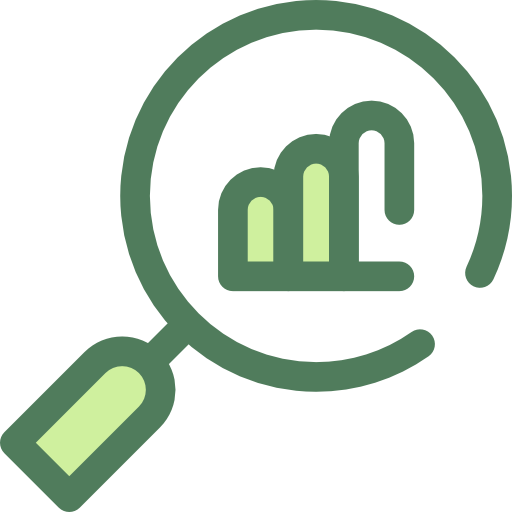 statistiche Monochrome Green icona